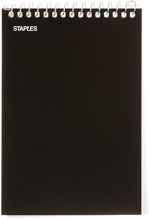 Staples Memo Pads, 4x6 Inch, College Ruled, Assorted Colors, 5-Pack