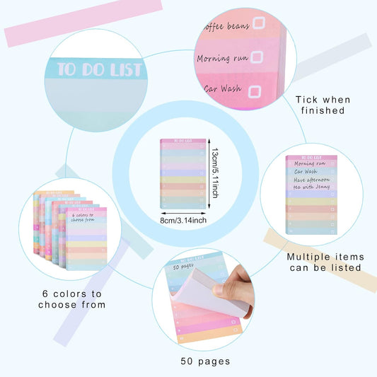 Sinmoe 300 Sheets to Do List Notepad, Classic Style, 3.14 x 5.11 Inch