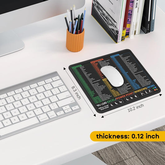 3 Pack Mouse Pads for Excel/Word/PowerPoint/Windows Shortcuts