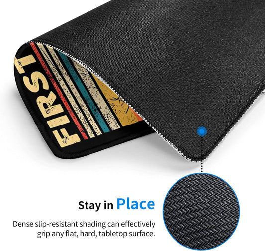 Cute Funny Square Opossum Mousepad with Durable Stitched Edges Washable, Anti-Slip Rubber Base Wireless Mouse Pads for Desk, Computers, Laptop, Office Desk Accessories 9.5 x7.9 Inch