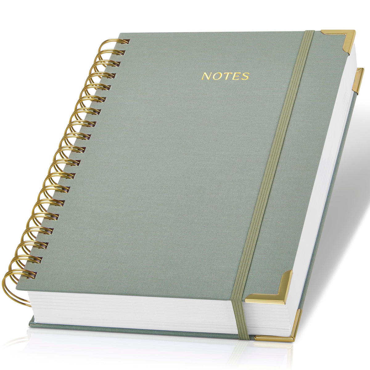 Aesthetic Thick Spiral Notebook Journal For Women in B5 - Linen Hardcover