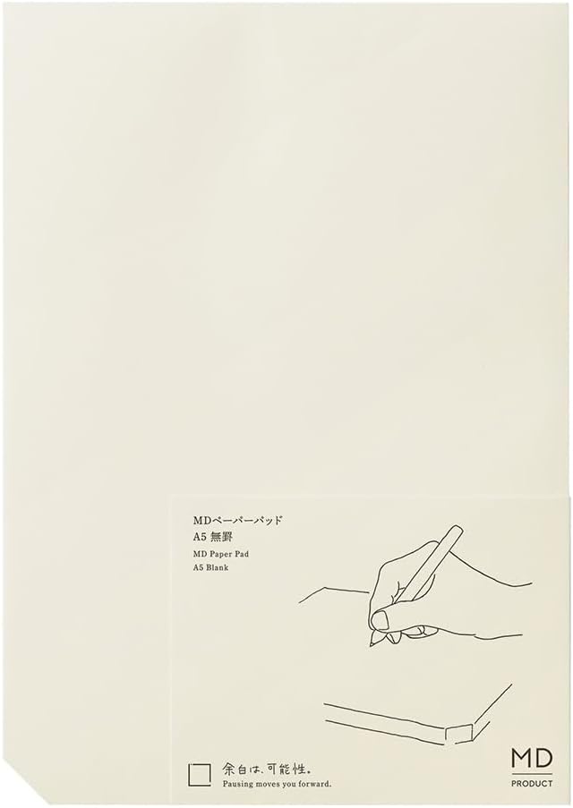 Midori 15235006 Memo MD Paper Pad, A5, Unruled