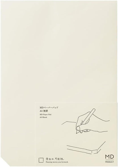 Midori 15235006 Memo MD Paper Pad, A5, Unruled