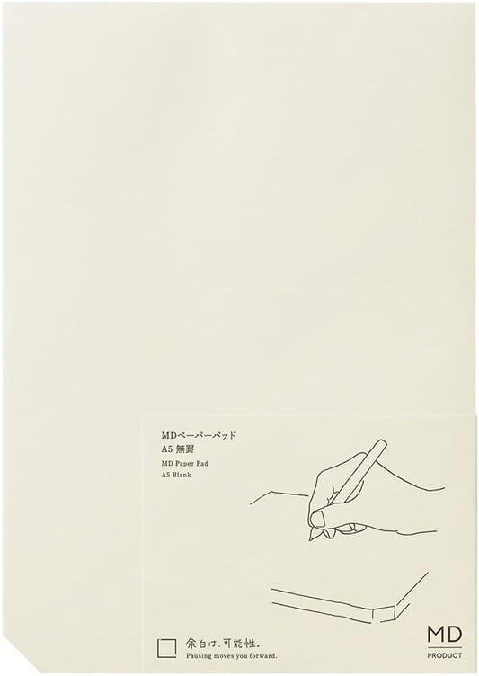 Midori 15235006 Memo MD Paper Pad, A5, Unruled
