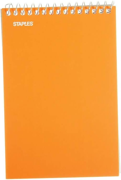 Staples Memo Pads, 4x6 Inch, College Ruled, Assorted Colors, 5-Pack