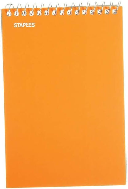 Staples Memo Pads, 4x6 Inch, College Ruled, Assorted Colors, 5-Pack