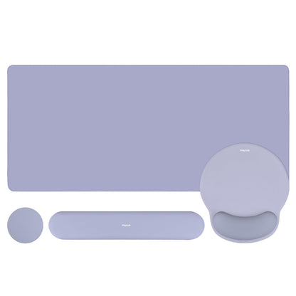 MOSISO Wrist Rest for Mouse Pad Set, Large Gaming Deskpad, Apricot