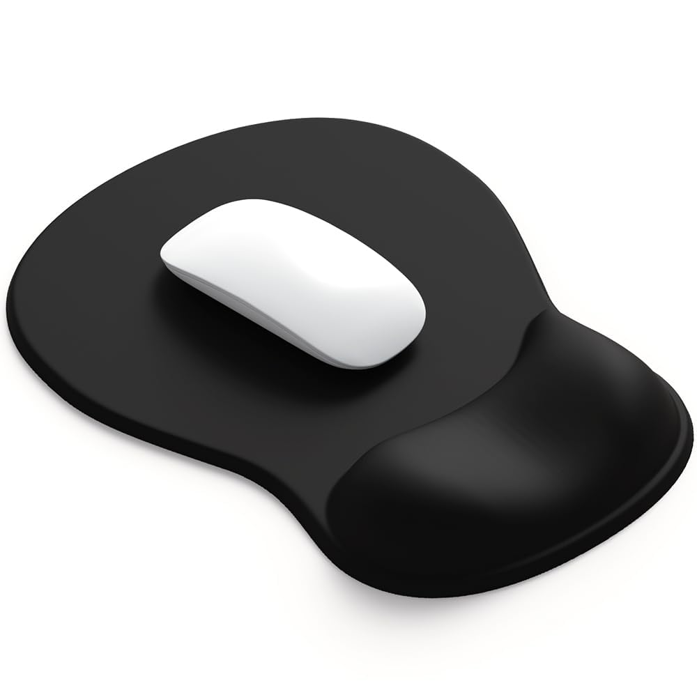 ErgoComfort Gel Wrist Rest Mouse Pad-Ergonomic Office Mousepad with Wrist Support-Non-Slip, Design Desk Accessories Mat for Home&Game Decor (06Mocha Sand)