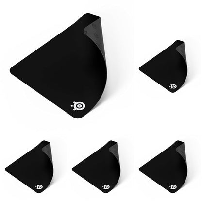 SteelSeries QcK Medium Gaming Mousepad — Black — Non-Slip Silicone Rubber Base — Peak Tracking and Stability — Optimized for Gaming Sensors — 320 mm x 270 mm — FPS, MOBAs, RTS, MMO