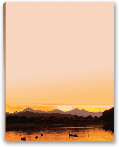 Stonehouse Collection Mountian Notepads - 4 Assorted Nature Scenes Notepads - Mountain Sunests - Shopping List, Teachers, Home, Office, Small Gift -