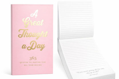 WORLD TRAVELER "A Thought a Day 365 Quotes List Pad, To Do Notepad, 5x8