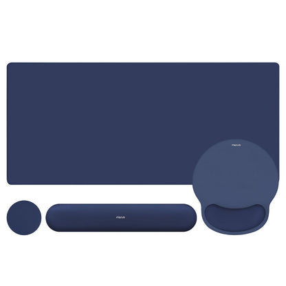 MOSISO Wrist Rest for Mouse Pad Set, Large Gaming Deskpad, Apricot