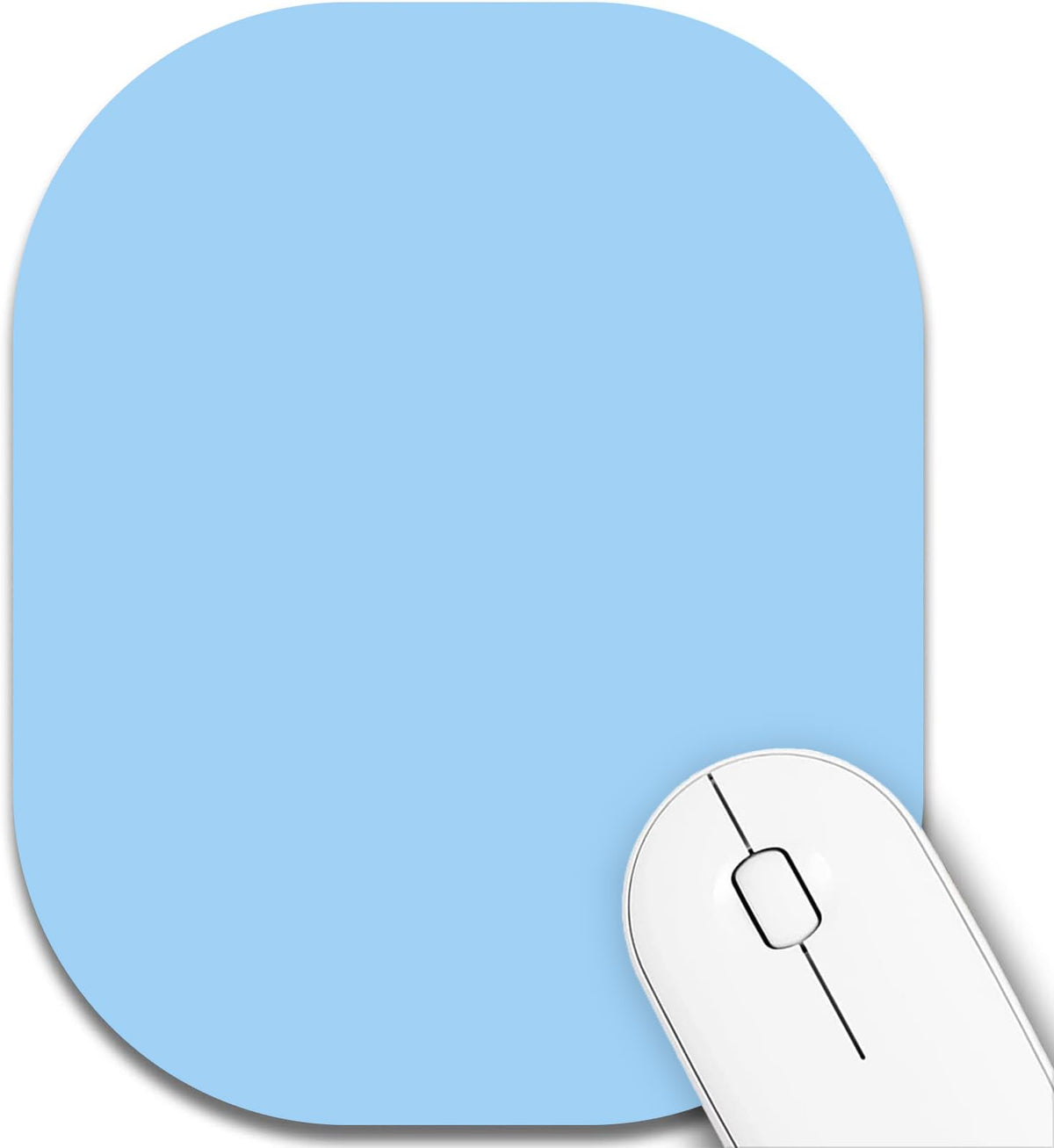 Small Mouse Pad，Mini Mouse Pad 6 x 7 Inch，for Laptop Keyboard Tray Wireless Mouse Home Office Travel，with Non-Slip Rubber Base, Waterproof Mouse Mat，Cyan Blue Marble