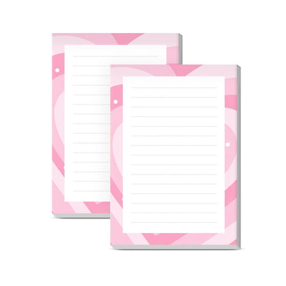 Sticky Notes 4X6 Inches, 2 Pack Large Cute Self-Stick Pads, Bright Funny Memo Pads Easy to Stick for Home, Office Cute Pink Bowties