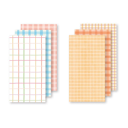 Monolike Memopad Smoothie Ver.3 design SET - 4 Packs, 4 Different Designs, 100 Sheets Per Pad, Total 400 Sheets, Note pads, Writing pads