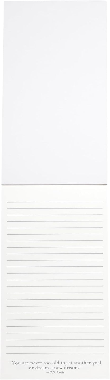 WORLD TRAVELER "A Thought a Day 365 Quotes List Pad, To Do Notepad, 5x8