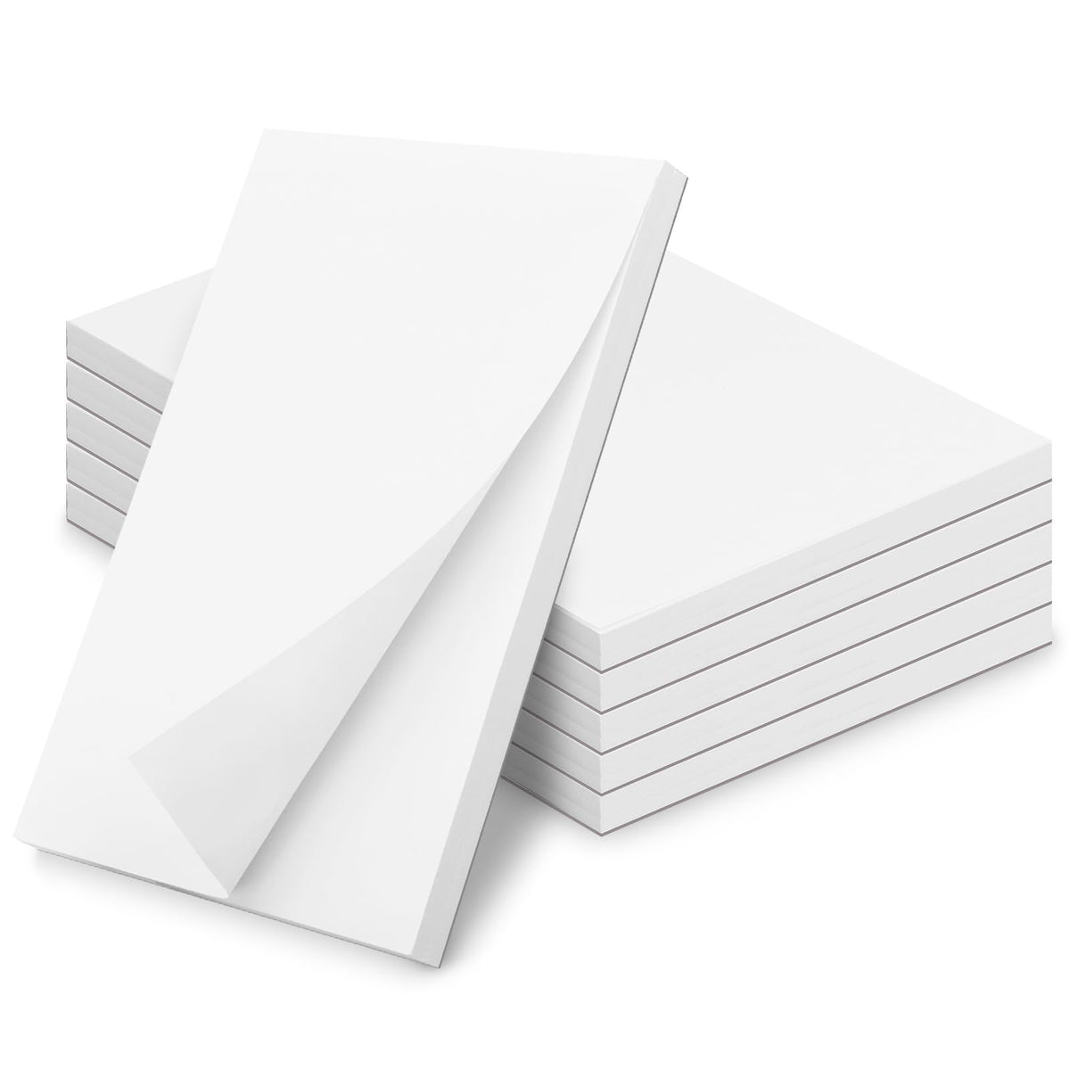 Hoiny 6 Pack Note Pads 4x6, Blank Server Notepad, Small Memo Scratch Paper