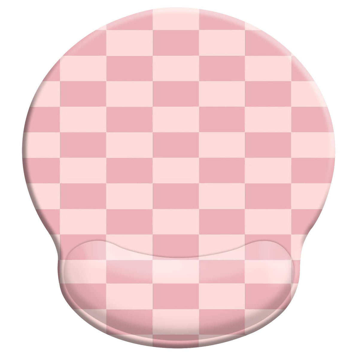 Pink Ergonomic Mouse Pad with Wrist Support, Mouse Pads for Desk with Memory Foam Wrist Rest Non-Slip PU Base for Office Decor Computer Laptop
