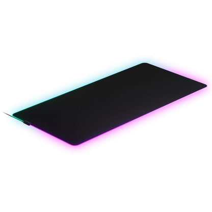 SteelSeries QcK Medium Gaming Mousepad — Black — Non-Slip Silicone Rubber Base — Peak Tracking and Stability — Optimized for Gaming Sensors — 320 mm x 270 mm — FPS, MOBAs, RTS, MMO