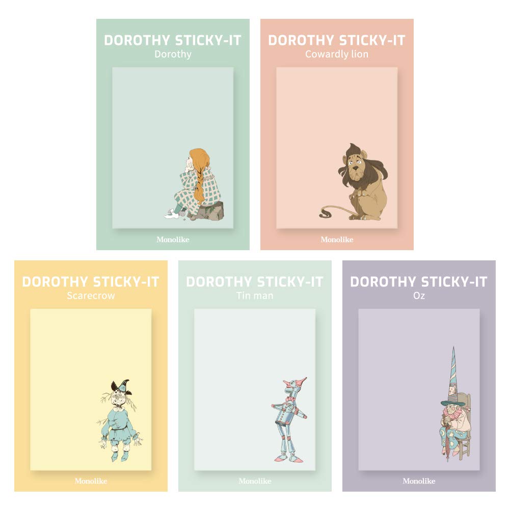 Monolike Gureum's Daily Life Sticky-it - 6p Set Self-Adhesive Memo Pad 50 Sheets