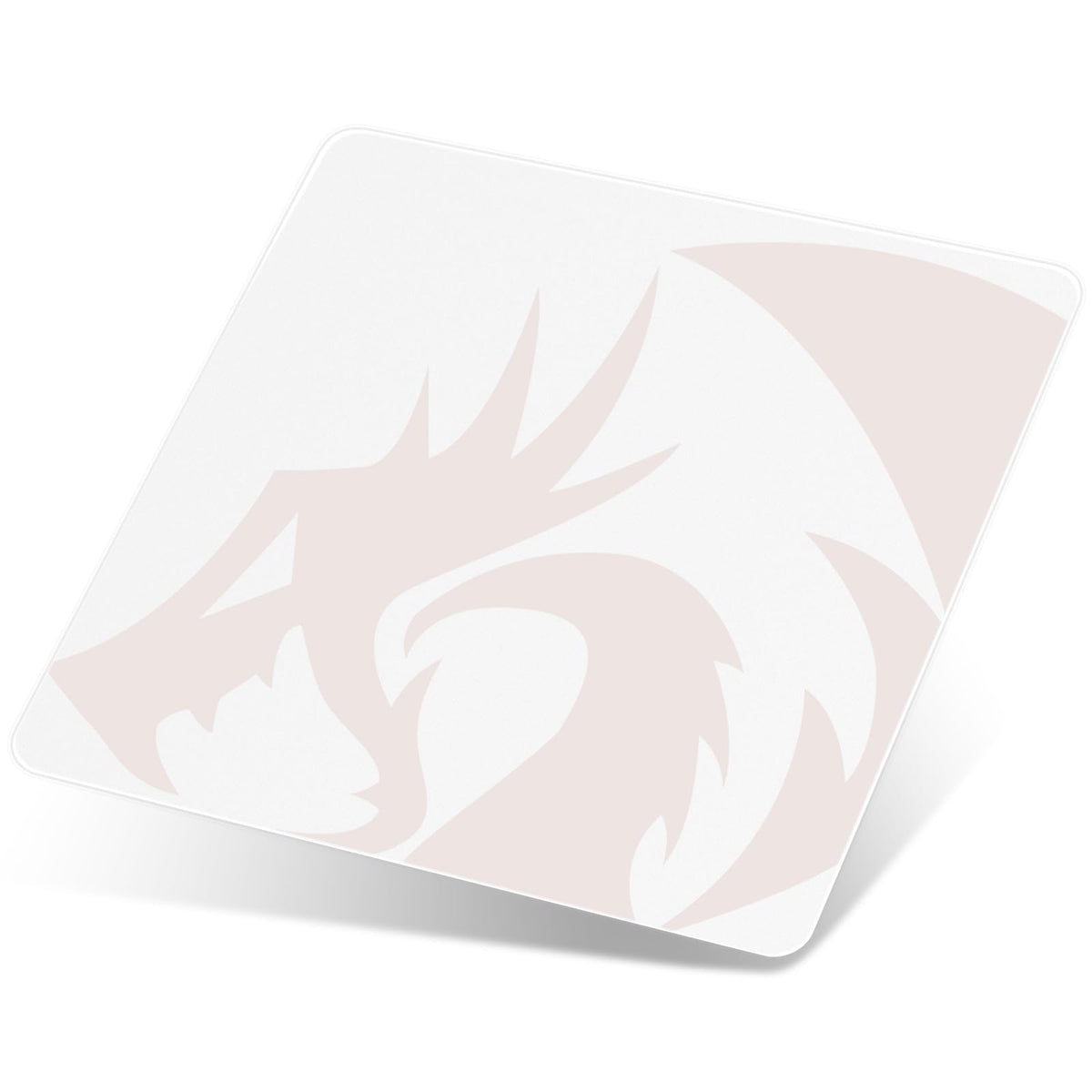 Redragon PG1M Glass Mouse Pad - Ultra-Smooth Precision Surface with Non-Slip Base, Easy to Clean, Hard Mousepad for Gaming - 11.8 x 11.8 x 0.15 inches, White