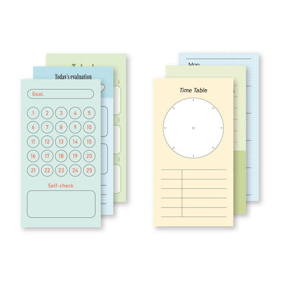 Monolike Memopad Smoothie Ver.3 design SET - 4 Packs, 4 Different Designs, 100 Sheets Per Pad, Total 400 Sheets, Note pads, Writing pads