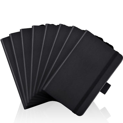 AISBUGUR Pocket Notebook, Small Notebook, 2-Pack Total 320 Pages,3.7" x 5.7" Pocket Notebook (2 Pack, Black1)