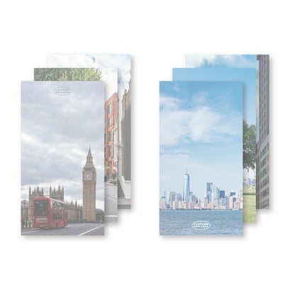 Monolike Memopad Smoothie Ver.3 design SET - 4 Packs, 4 Different Designs, 100 Sheets Per Pad, Total 400 Sheets, Note pads, Writing pads