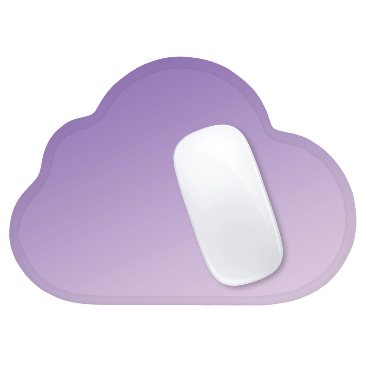 ITNRSIIET Mouse Pad Non-Slip Rubber Base Smooth Surface Stitched Edges Waterproof Durable Compatible with All Mice for Office & Gaming, Desk Accessory, Diameter 8.7 inch, Lavender