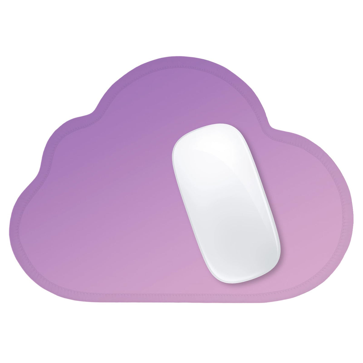 ITNRSIIET Mouse Pad Non-Slip Rubber Base Smooth Surface Stitched Edges Waterproof Durable Compatible with All Mice for Office & Gaming, Desk Accessory, Diameter 8.7 inch, Lavender