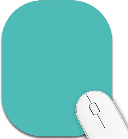 Small Mouse Pad，Mini Mouse Pad 6 x 7 Inch，for Laptop Keyboard Tray Wireless Mouse Home Office Travel，with Non-Slip Rubber Base, Waterproof Mouse Mat，Cyan Blue Marble