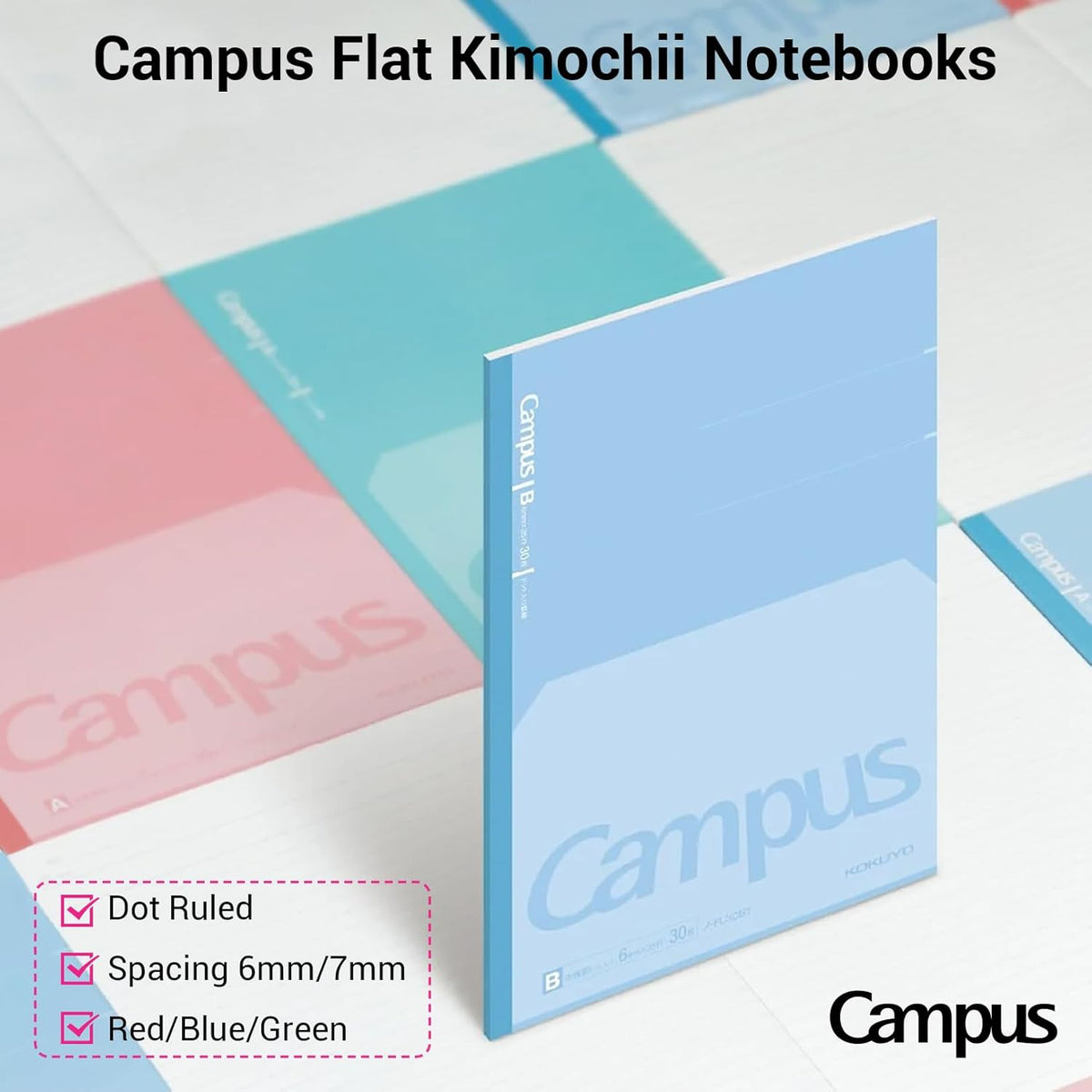 KOKUYO B5 Composition Notebooks, 3 Pack Campus Comp Book with College Ruled