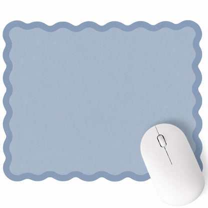 Kingdder Cute Scalloped Mouse Pad Non-Slip Mousepad 9.8x7.9in,Pink