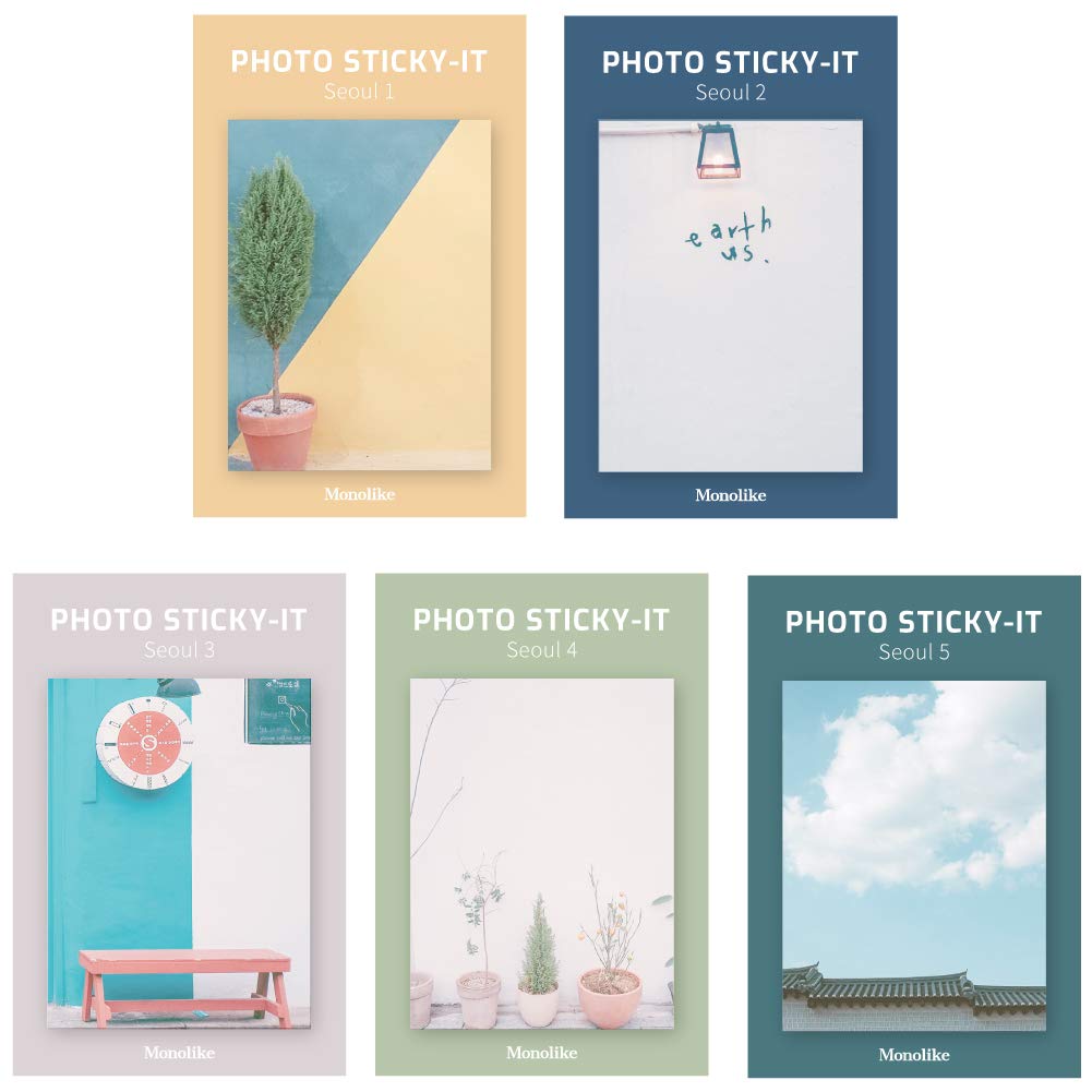 Monolike Gureum's Daily Life Sticky-it - 6p Set Self-Adhesive Memo Pad 50 Sheets