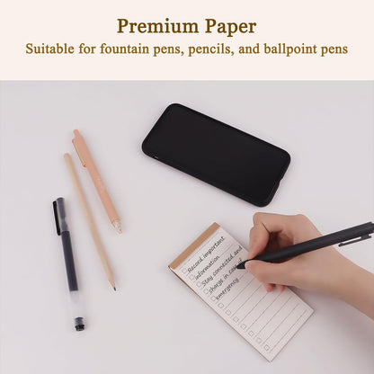 Newkita 3 Pack Daily To Do List Notepad, 2.7x 5.3 Inch Pocket Notepad, Lined Paper for Wish List, Memo Pad, School Supplies, Grocery List, Meal Planning, Study Tasks - 50 Sheets per Pad