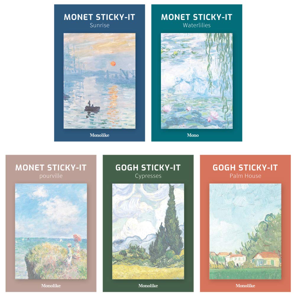 Monolike Gureum's Daily Life Sticky-it - 6p Set Self-Adhesive Memo Pad 50 Sheets