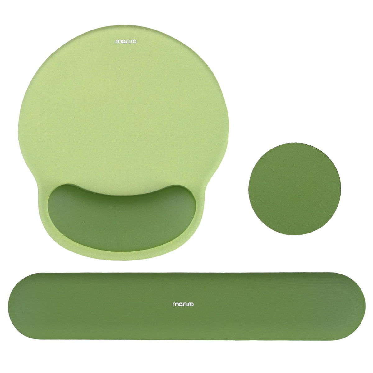 MOSISO Wrist Rest Support for Mouse Pad&Keyboard Set, Antique Green