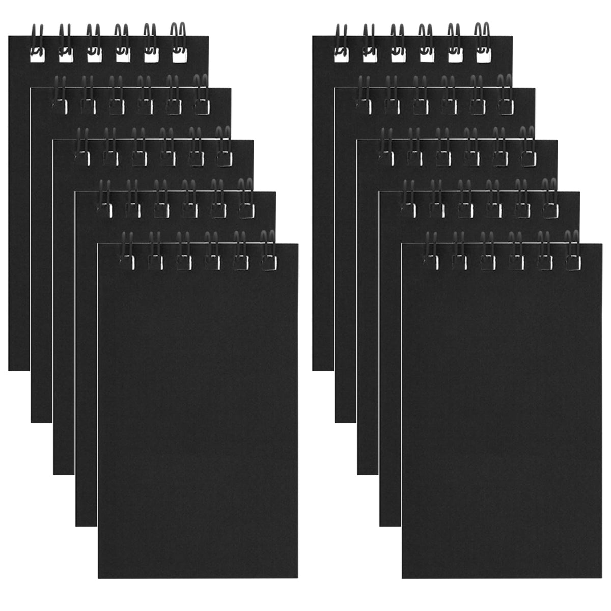 Hooqict 10 Pack Pocket Notebook 3x5 Colorful Mini Notebooks Small Spiral Notepads with Lined Pages, Memo Note Pads for Kids, Party Favors, Work, Office, Students School Supplies, 50 Sheets/100 Pages