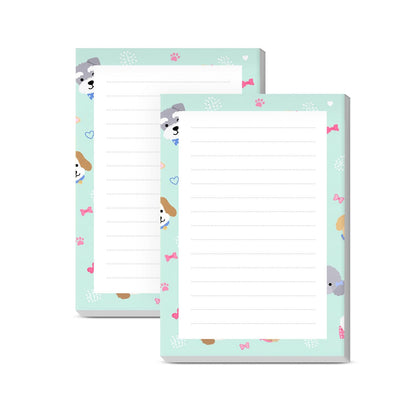 Sticky Notes 4X6 Inches, 2 Pack Large Cute Self-Stick Pads, Bright Funny Memo Pads Easy to Stick for Home, Office Cute Pink Bowties