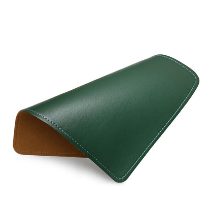 Mouse Pad，Round Mouse Pad，PU Mouse Pad，Leather Mouse Pad with Stitched Edge Micro-Fiber Base with Non-Slip Waterproof，Mouse Pad for Computers，Laptop，9 x 9 Inch (Caramel Brown)