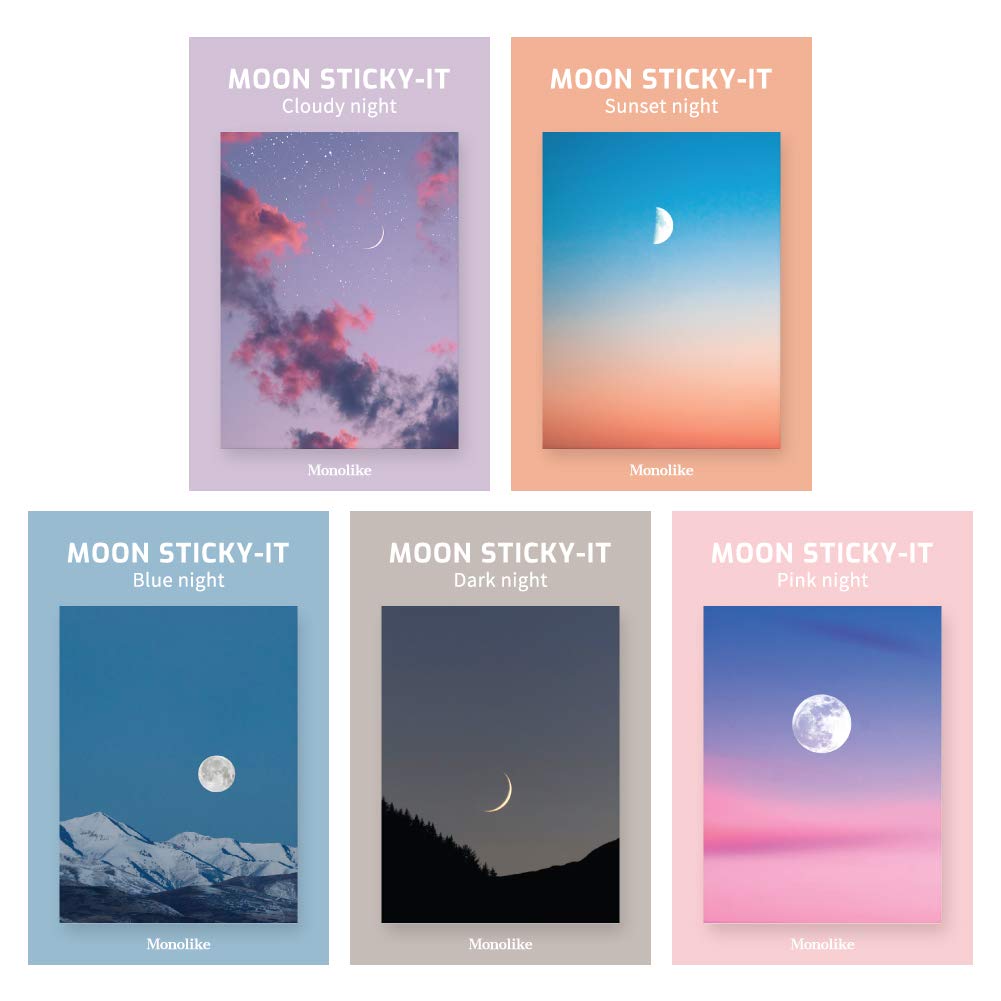 Monolike Gureum's Daily Life Sticky-it - 6p Set Self-Adhesive Memo Pad 50 Sheets