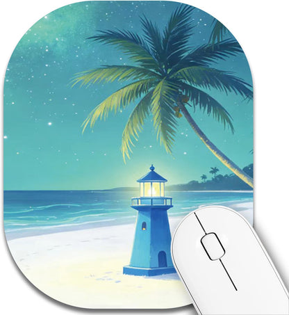 Small Mouse Pad，Mini Mouse Pad 6 x 7 Inch，for Laptop Keyboard Tray Wireless Mouse Home Office Travel，with Non-Slip Rubber Base, Waterproof Mouse Mat，Cyan Blue Marble