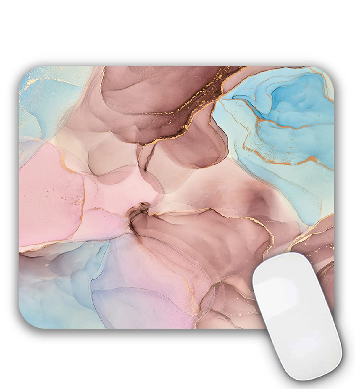 Mouse Pad Purple Butterflies Mouse Mat for Desk Laptop Computer