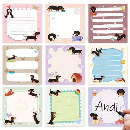 Gothic Sticky Notes 3x3 Dark Style Stationery 9-Pack