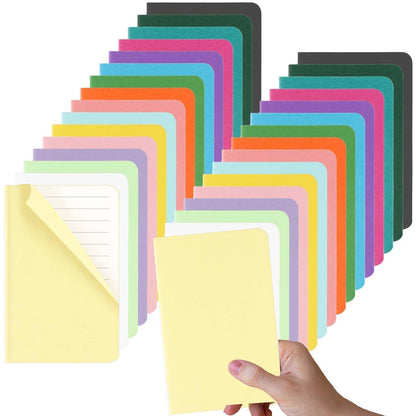 Oucaru 16PCS Mini Notebooks Bulk, Small Pocket Notebook, 3.5"x5.5" Blank