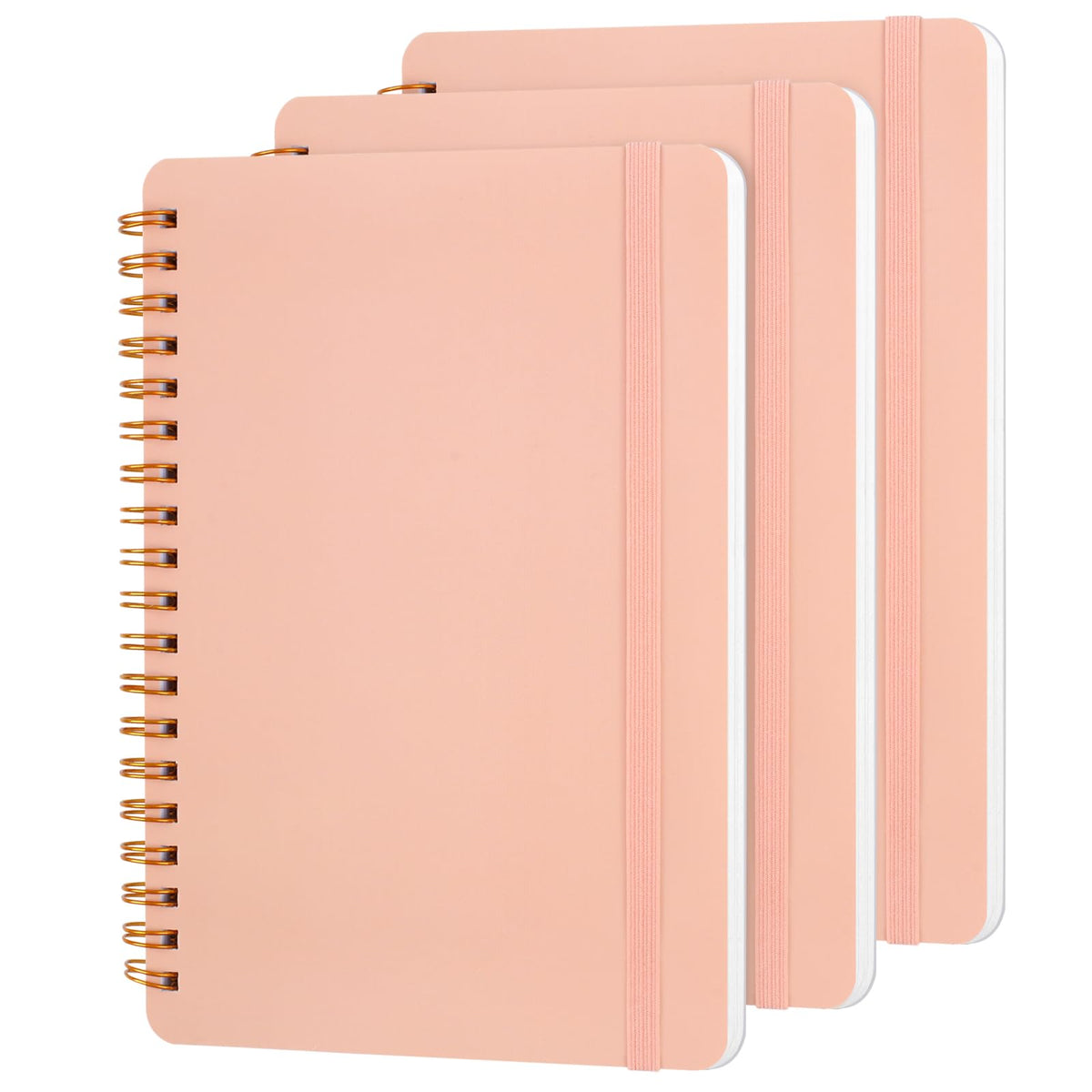 Utron 3 PCS Small Spiral Notebook 5x7, Notebooks for Note Taking, Morandi Spiral Journal Notebook, Work Notebook Small Notebooks 5x7 with Strap, Cute Notebooks for Women 70 Sheets/Note Books