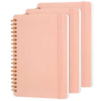 Utron 3 PCS Small Spiral Notebook 5x7, Notebooks for Note Taking, Morandi Spiral Journal Notebook, Work Notebook Small Notebooks 5x7 with Strap, Cute Notebooks for Women 70 Sheets/Note Books