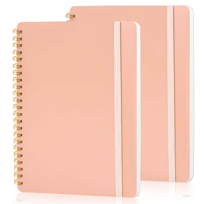 Utron 3 PCS Small Spiral Notebook 5x7, Notebooks for Note Taking, Morandi Spiral Journal Notebook, Work Notebook Small Notebooks 5x7 with Strap, Cute Notebooks for Women 70 Sheets/Note Books
