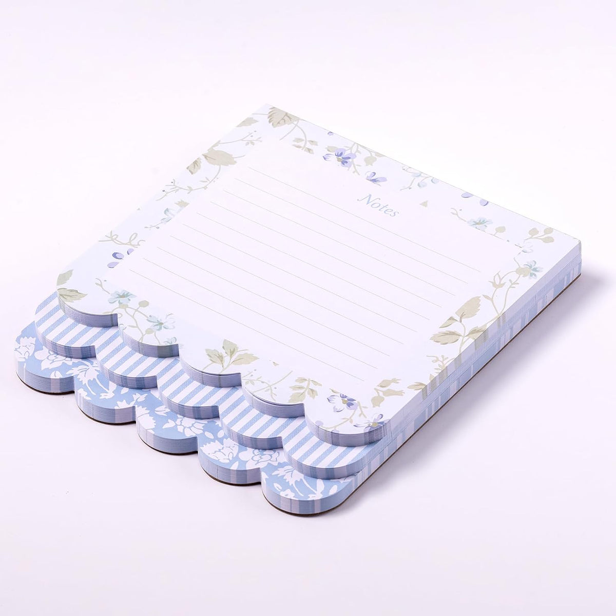 Laura Ashley 3-in-1 Layered Notepad 6.5x7.5 in 150 Lined Tear-Off Sheets