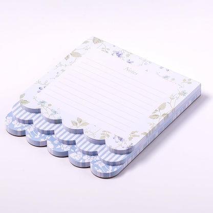 Laura Ashley 3-in-1 Layered Notepad 6.5x7.5 in 150 Lined Tear-Off Sheets